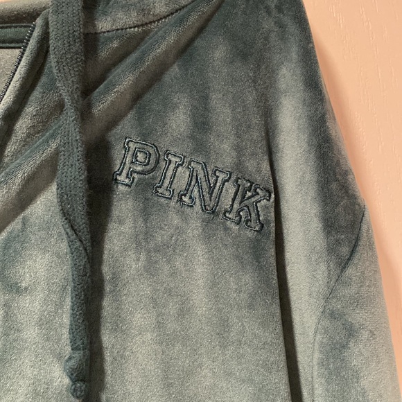 Victoria’s Secret Pink L & M Green Velour Sweatsuit - Picture 4 of 15